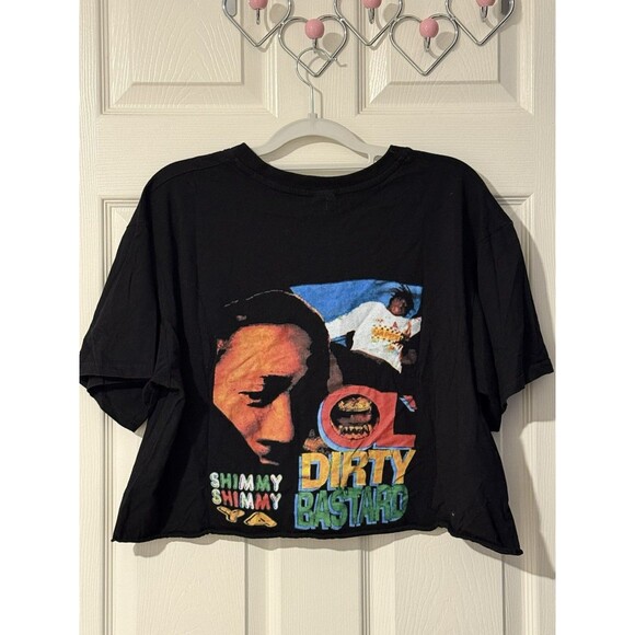 Ol Dirty Bastard ODB Crop Top Size XL Wu Tang Rap Hip Hop Shimmy Ya Vintage - Picture 2 of 3